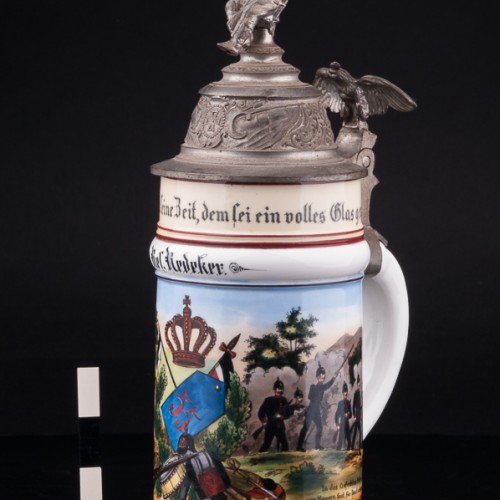 Антикварная Полковая кружка 55-го пехотного полка, Германия, 1905 г.