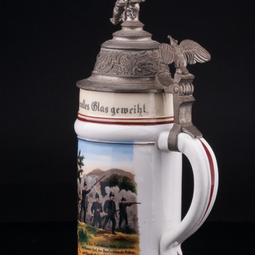 Антикварная Полковая кружка 55-го пехотного полка, Германия, 1905 г.