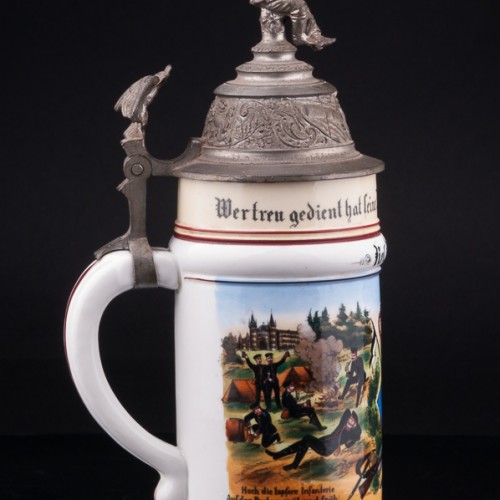 Антикварная Полковая кружка 55-го пехотного полка, Германия, 1905 г.