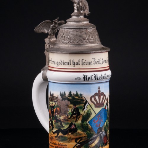 Антикварная Полковая кружка 55-го пехотного полка, Германия, 1905 г.