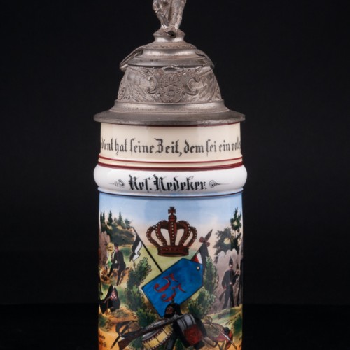 Антикварная Полковая кружка 55-го пехотного полка, Германия, 1905 г.