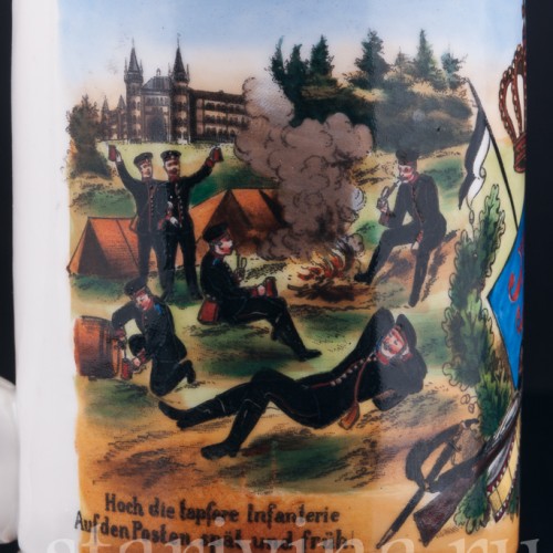 Антикварная Полковая кружка 55-го пехотного полка, Германия, 1905 г.