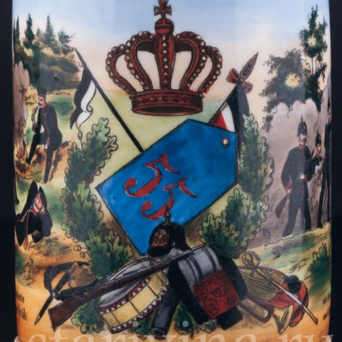 Антикварная Полковая кружка 55-го пехотного полка, Германия, 1905 г.