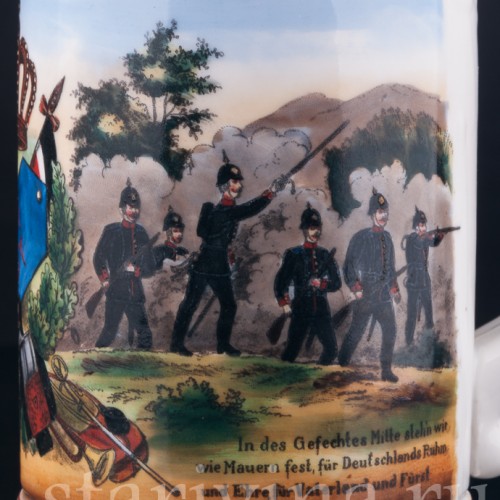 Антикварная Полковая кружка 55-го пехотного полка, Германия, 1905 г.