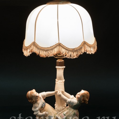 Играющие дети, лампа, Karl Ens, Германия, 1920-30 гг