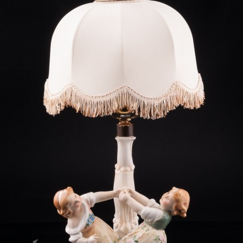 Играющие дети, лампа, Karl Ens, Германия, 1920-30 гг