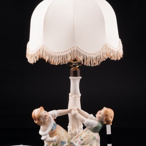 Играющие дети, лампа, Karl Ens, Германия, 1920-30 гг