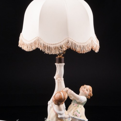 Играющие дети, лампа, Karl Ens, Германия, 1920-30 гг