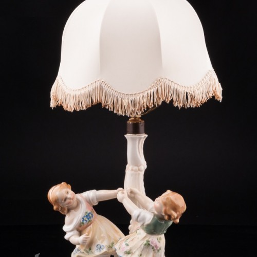 Играющие дети, лампа, Karl Ens, Германия, 1920-30 гг