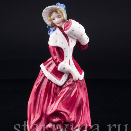 Девушка с муфтой, Royal Doulton, Великобритания, сер. 20 в