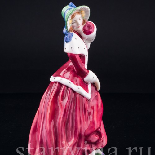 Девушка с муфтой, Royal Doulton, Великобритания, сер. 20 в
