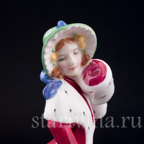 Девушка с муфтой, Royal Doulton, Великобритания, сер. 20 в