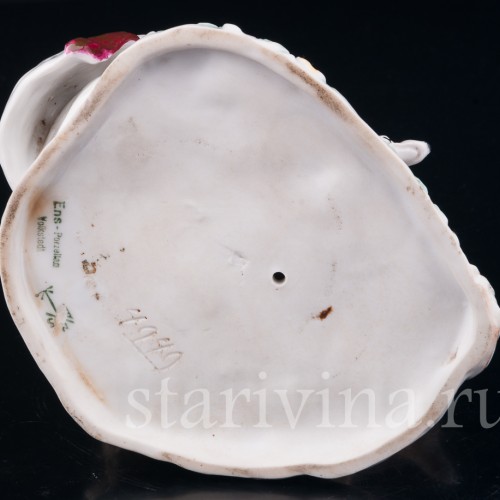 Фарфорвая статуэтка Дама с тростью и собаками, Karl Ens, Германия, 1920-30 гг.