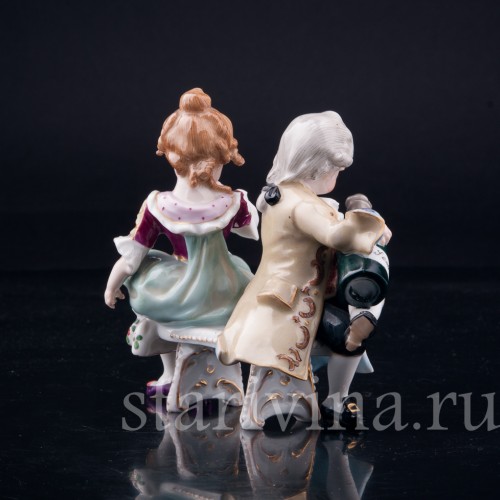 На скамейке, Дрезден, Германия, 1890-1927 гг