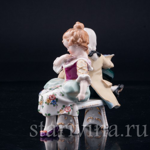 На скамейке, Дрезден, Германия, 1890-1927 гг