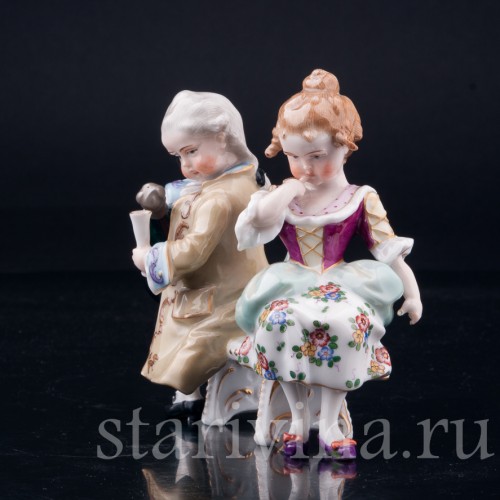 На скамейке, Дрезден, Германия, 1890-1927 гг