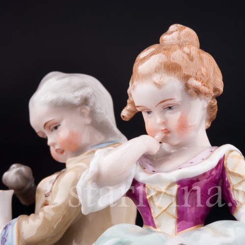 На скамейке, Дрезден, Германия, 1890-1927 гг