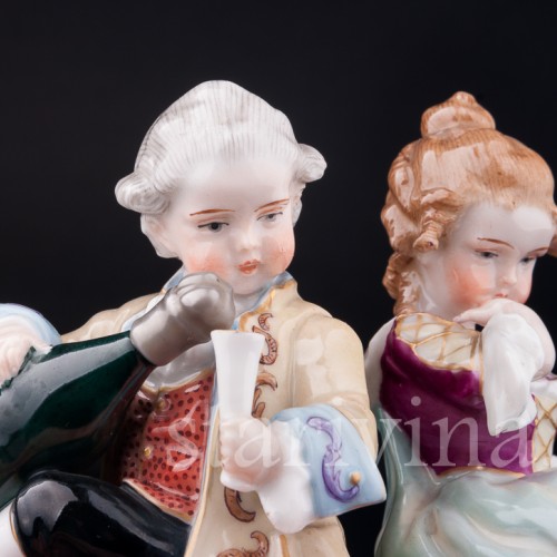 На скамейке, Дрезден, Германия, 1890-1927 гг