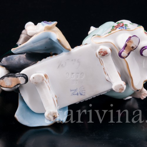 На скамейке, Дрезден, Германия, 1890-1927 гг