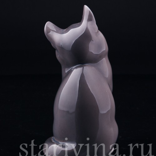 Серый кот с белой грудкой, Royal Copenhagen, Дания, 1960 гг