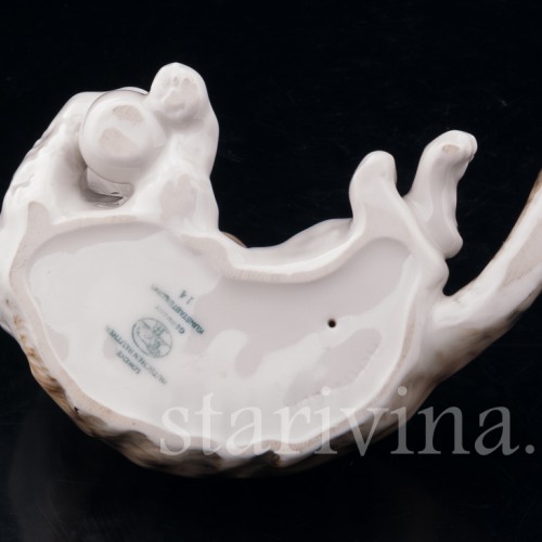 Котенок играющий с мячом, Hutschenreuther, Германия, 1960 гг