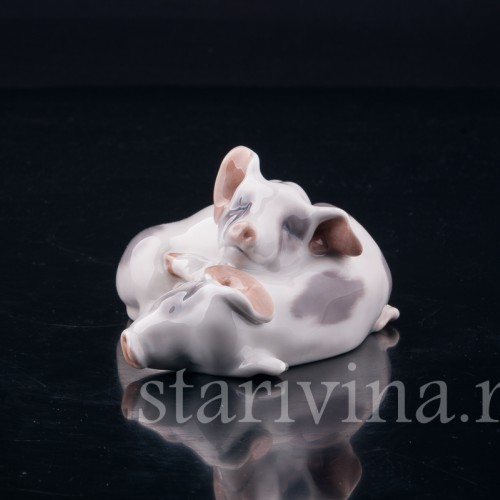 Два поросенка, Royal Copenhagen, Дания, 1966 г