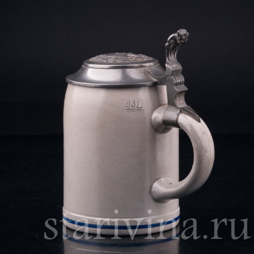 Старинная Кружка Общества Баварских стрелков, Steuler & Co, Германия, пер. пол. 20 в.