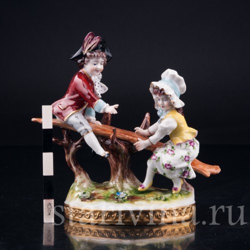 Дети на качелях, Volkstedt, Германия, вт. пол. 20 в