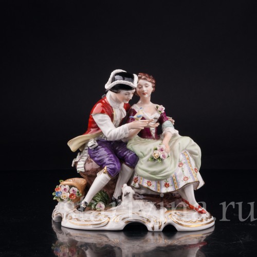 Пара с птичкой, Rudolf Kammer, Германия, вт. пол. 20 в