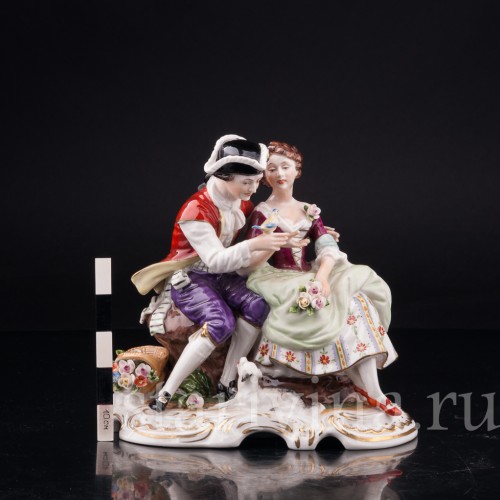 Пара с птичкой, Rudolf Kammer, Германия, вт. пол. 20 в