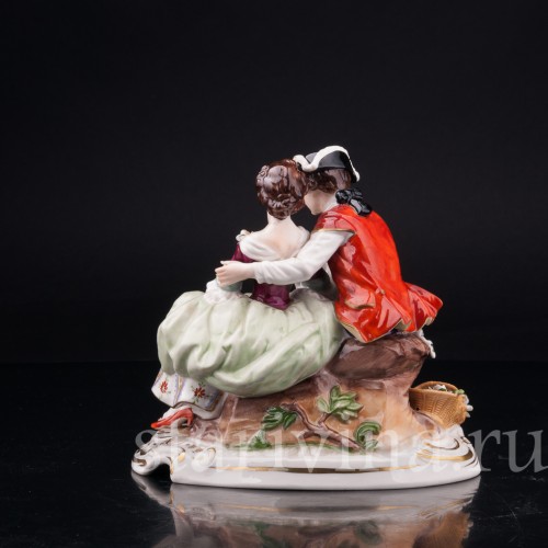 Пара с птичкой, Rudolf Kammer, Германия, вт. пол. 20 в