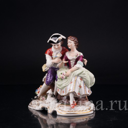 Пара с птичкой, Rudolf Kammer, Германия, вт. пол. 20 в