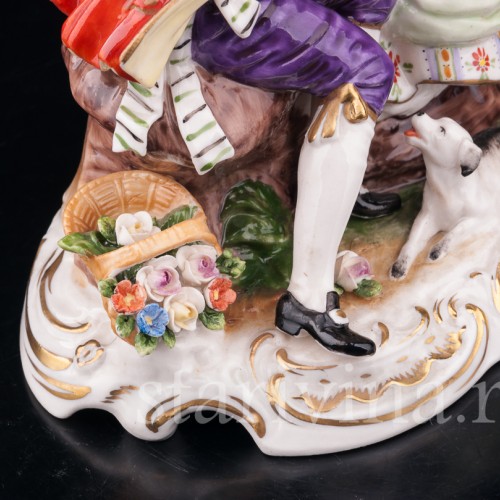 Пара с птичкой, Rudolf Kammer, Германия, вт. пол. 20 в