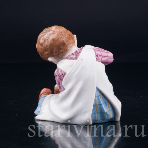 Девочка, поящая куклу, E. A. Muller, Германия, нач. 20 в