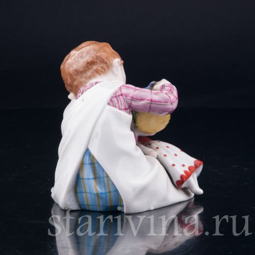 Девочка, поящая куклу, E. A. Muller, Германия, нач. 20 в