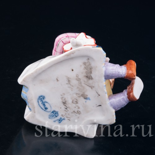 Девочка, поящая куклу, E. A. Muller, Германия, нач. 20 в