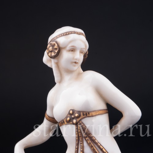 Фигурка из фарфора девушки Восточная танцовщица, E. A. Muller, Германия, нач. 20 в.