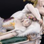 Статуэтка из фарфора Спящая девушка и амур, Karl Ens, Германия, кон. 19 - нач. 20 вв.