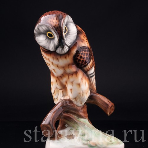 Статуэтка птицы  Сова, Tomasch Siendorf, Австрия, пер. пол. 20 в.
