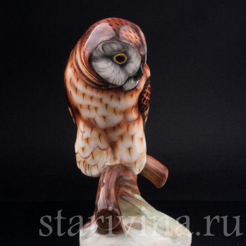 Статуэтка птицы  Сова, Tomasch Siendorf, Австрия, пер. пол. 20 в.