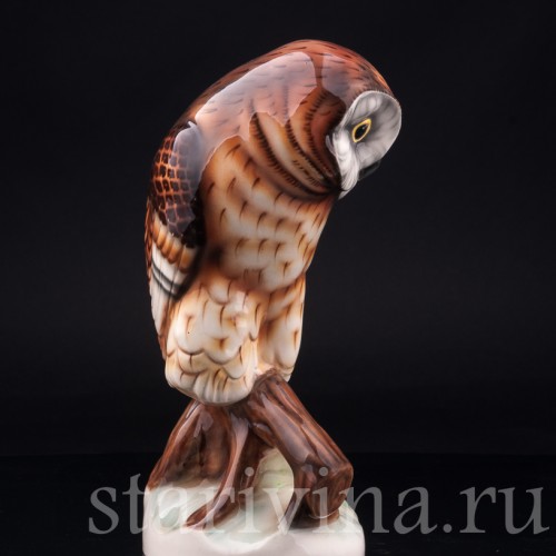 Статуэтка птицы  Сова, Tomasch Siendorf, Австрия, пер. пол. 20 в.