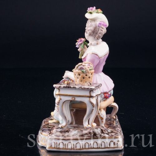 Девушка с цветами, Дрезден, Германия, 19 в