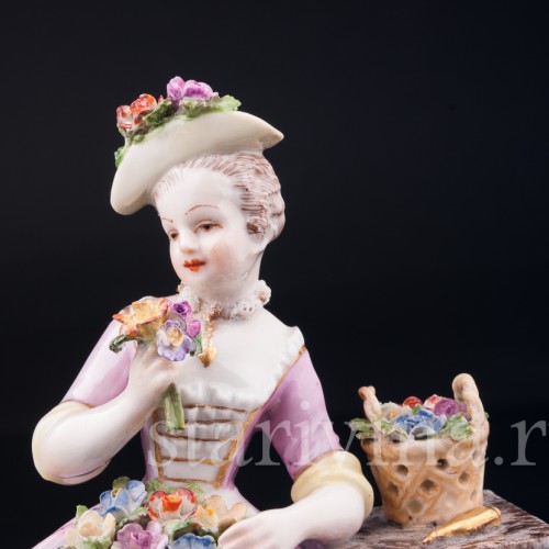 Девушка с цветами, Дрезден, Германия, 19 в