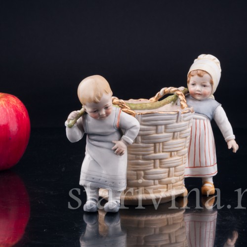 Дети с корзиной, Muller & Co, Германия, 1907-52 гг