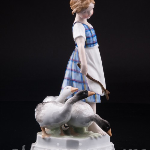 Девочка пасущая гусей, Ernst Bohne Sohne, Германия, 1920-30 гг