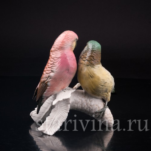 Два клеста на еловой ветке, Karl Ens, Германия, сер. 20 в