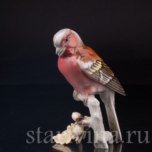 Зяблик на ветке дуба, Hutschenreuther, Германия, 1970 гг