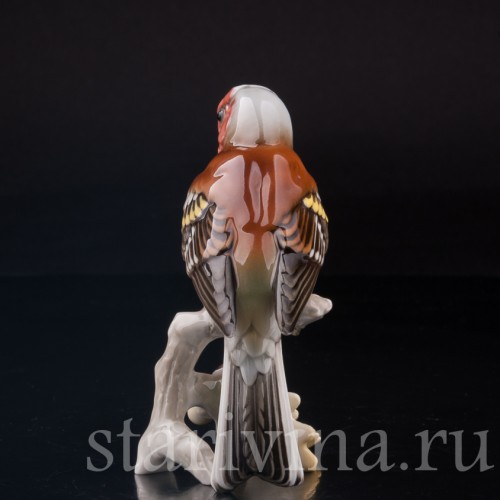 Зяблик на ветке дуба, Hutschenreuther, Германия, 1970 гг