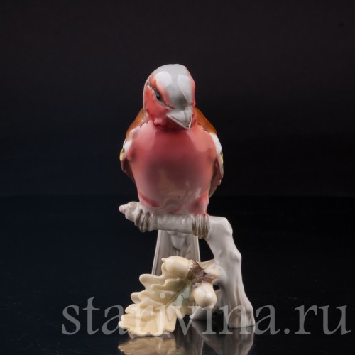 Зяблик на ветке дуба, Hutschenreuther, Германия, 1970 гг