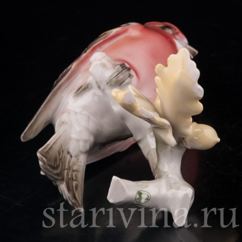 Зяблик на ветке дуба, Hutschenreuther, Германия, 1970 гг